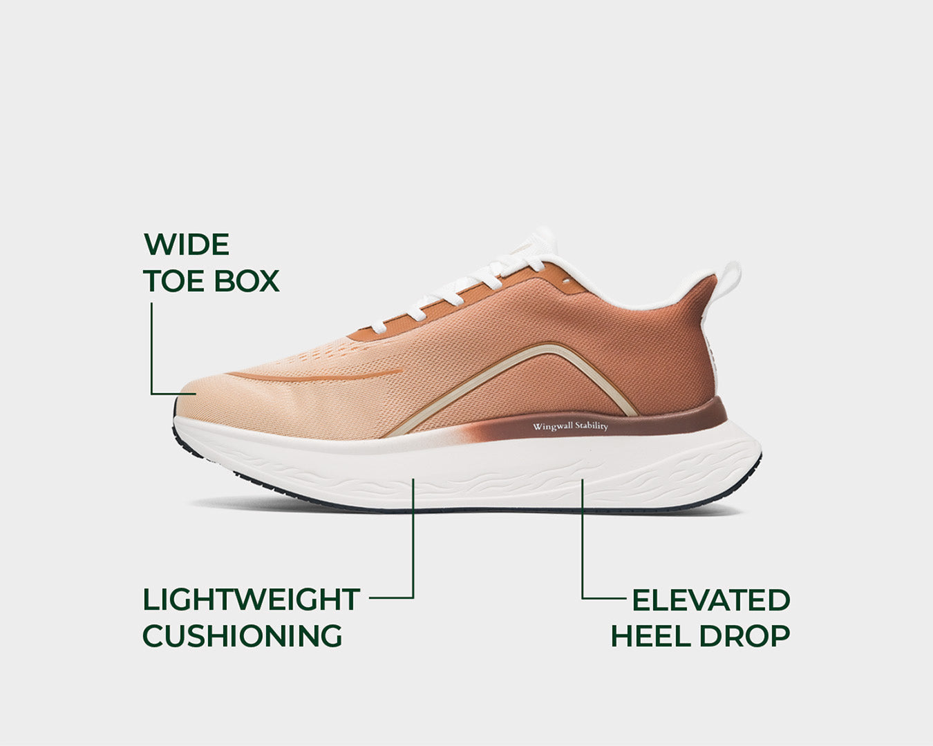 Veloci Women's Mesa Stability Running Shoes – Wide Toe Box, 10mm
