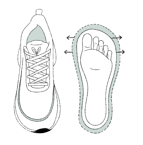 Naturally-Shaped Toe Box